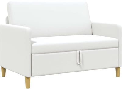vidaXL - Sofa - met - Opbergruimte - Wit - 122 - x - 78 - x - 87 - cm - Polyester