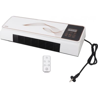 Elektrische Ventilatorverwarming ABS PP Wandmontage Mini Verwarming Natuurlijke Wind Machine met Afstandsbediening voor