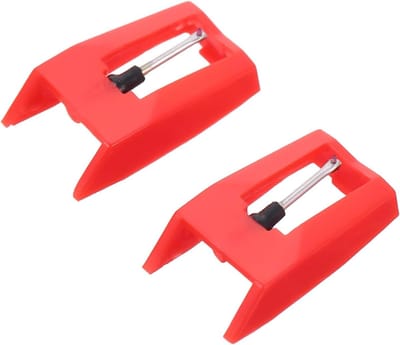 Platenspeler Naald - Reserve Naald - Muziek Afspelen - Duurzaam Materiaal - 2 Stuks - Rood