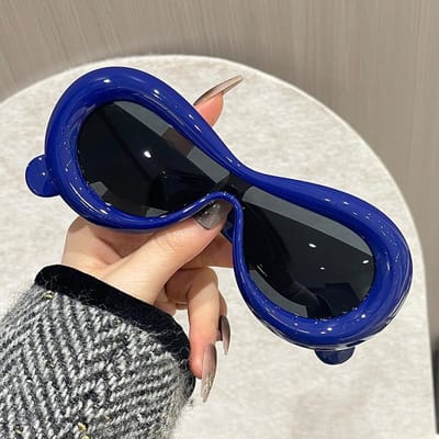 Grappige en Schattige Eendelige Zonnebril Zonnebril met Dik Montuur UV-Bescherming Gepersonaliseerde Zonneklepbril Zonnebrandbril