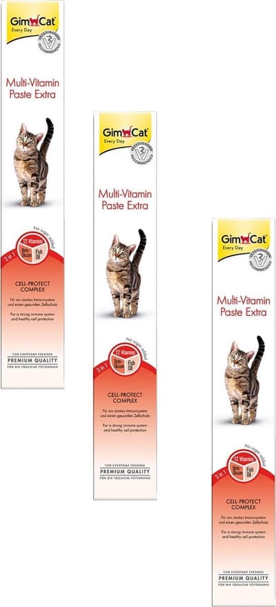 Gimcat Multi-Vitamin Pasta Extra - Kattensnack - 3 x 100 g