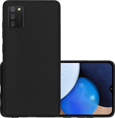 Hoesje - Geschikt voor Samsung Galaxy A03s - Sterk & Shockproof - Hoes Cover - Siliconen Case - Zwart