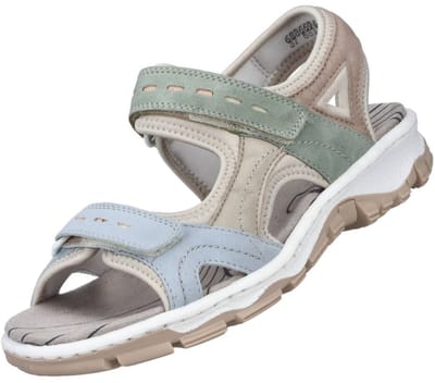 Rieker Sandalen 68866, Dames meerkleurige Sandalen 38 gray
