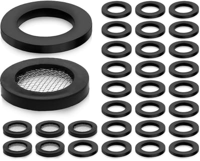 Cosensi- Doucheslang Onderlegringen 30 Stuks - Rubber Afdichtingen 19 mm - Hoogwaardig Materiaal - Uitstekende Afdichtingsprestatie - Lekvrij - Duurzaam