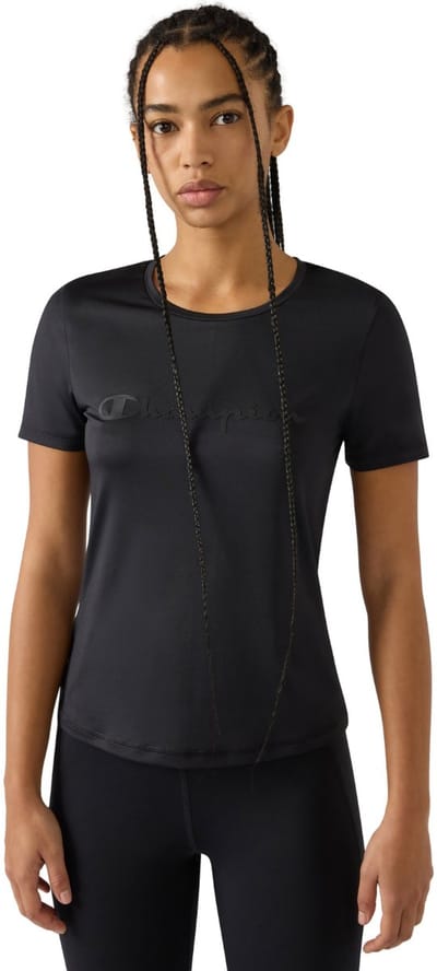 Champion T-shirt Dames Crewneck T Shirt Zwart - Maat L