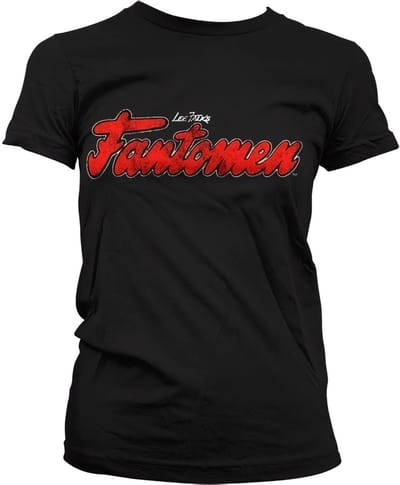 The Phantom Dames Tshirt -S- Distressed Logo Zwart