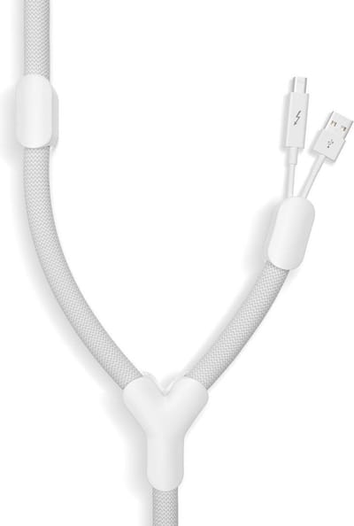 Bluelounge Soba Opgeruimde Kabels - Wit