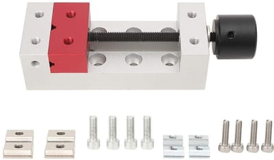 JHUBERS- Tafelbankschroef 50 mm - Mini Platte Klem - Aluminium - CNC-gefreesd - Slijtvast - Eenvoudige bediening
