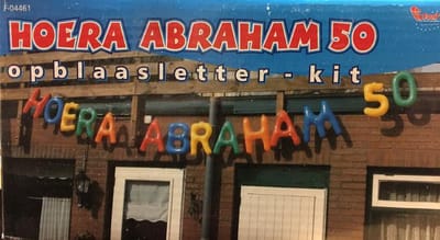 Opblaasletterset Abraham 50