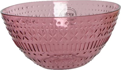 Decoris schaaltje/kommetje - roze - kunststof - D14 x H7 cm - campingservies