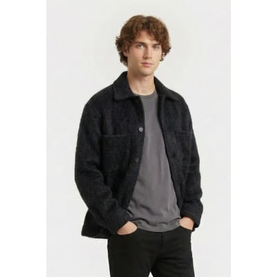 IRO Paris Josespe Overshirt Black Größe: M | Leichte Jacken Outlet | Herren | Schwarz