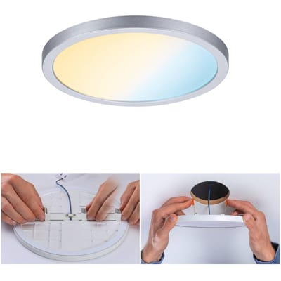 VariFit LED-inbouwpaneel Smart Home Zigbee 3.0 Areo IP44 rond 175 mm 13W 1200lm Tunable White Chroom mat dimbaar