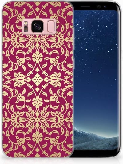 Siliconen Hoesje Samsung Galaxy S8 Barok Pink