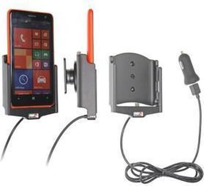Brodit houder geschikt voor Nokia Lumia 625 Actieve houder met 12V USB plug. Let op: Uitlopend artikel, Kan niet retour!