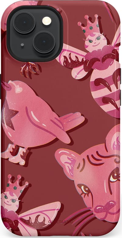 Casetastic Hoesje Geschikt voor Apple iPhone 15 Magsafe - Stijlvolle Beschermende Duo-layer Case - Luxe dieren
