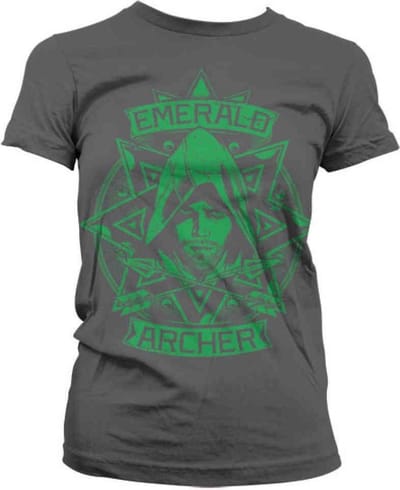 DC Comics Arrow Dames Tshirt -L- Emerald Archer Zwart