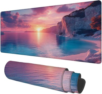 Grote Muismat - Bureauonderlegger Toetsenbordmat - Comfortabel Werken - Ultraglad Oppervlak - 100 x 50 cm - Zonsondergang
