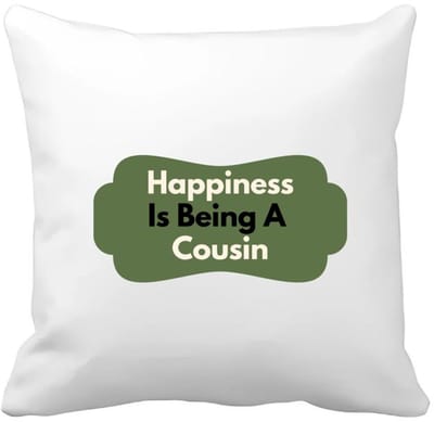 Akyol - happiness is being a cousin Kussen hoes - Neef - de liefste neef - verjaardag - cadeautje voor neef - neef artikelen - kado - geschenk - 40 bij 40 cm