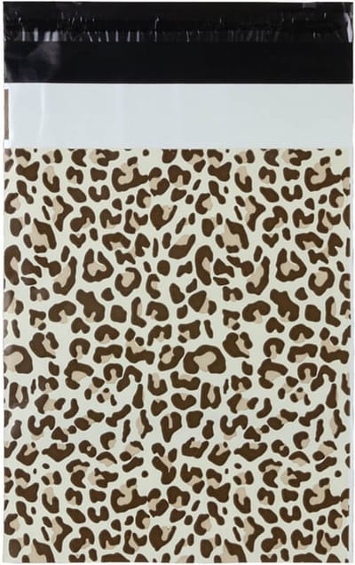 Verzendzakken voor Kleding - 100 stuks - 25x34cm - Bruin, Ecru/Beige, Print / Multi colour Verzendzakken Webshop - Verzendzakken plastic met plakstrip