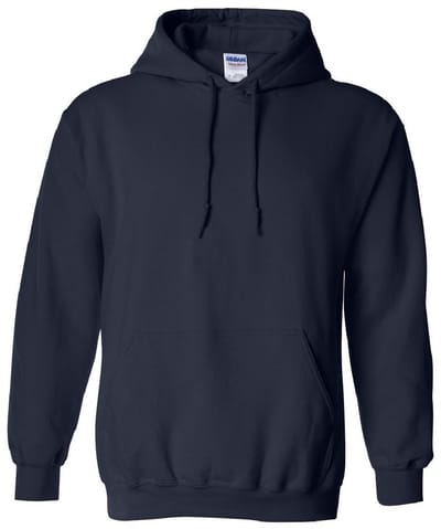 Gildan Zware Blend Volwassen Unisex Hooded Sweatshirt / Hoodie (Marine)