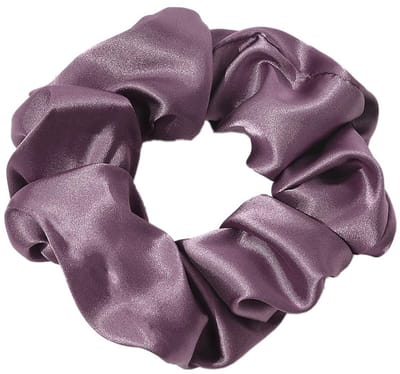 Dailygoods- Haarelastiekjes Effen Zijde - 2 Stuks - Dikke Darm - Zachte Haarringen - Elastische Paardenstaarthouder - Diverse Kleuren - Scrunchies