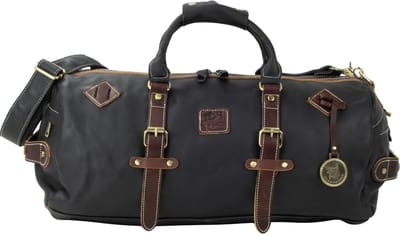 DE LAMASSU® Leren Reistas / Weekendtas – 32L – Sporttas & Handbagage – Luxe Duffel Bag met Schouderband – Zwart