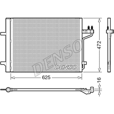 Condensator, airconditioning DENSO DCN10047