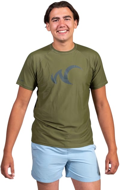 Watrflag Rashguard Cadiz - Heren - Groen - UV beschermend surf shirt regular fit XS