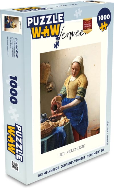 Puzzel Het melkmeisje - Johannes Vermeer - Oude meesters - Legpuzzel - Puzzel 1000 stukjes volwassenen