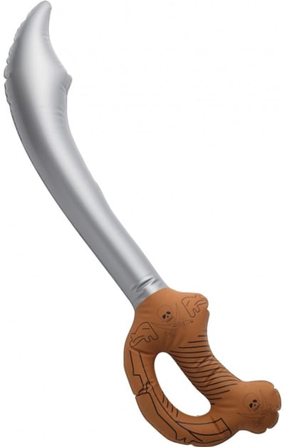 Henbrandt piratenzwaard - opblaasbaar - 61 cm - piraat - verkleed artikel - wapens - carnaval