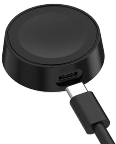 OneOne draadloze lader voor smartwatch met 0,25m oplaadkabel. Oplader adapter past op Samsung Galaxy Watch 3, Watch 4, Watch 5, Watch 5 Pro, Watch 6, Watch 7, Watch Active, Watch Active 2, Watch Active 3