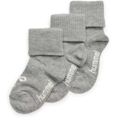 Hummel kindersokken Sora, 3-pack, grijs gemêleerd