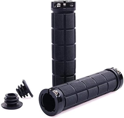 Fietsstuurgrepen Rubber - Fietshandvatten Set - Comfortabel Fietsen - Antislip Grip - 22mm Stuur - Zwart