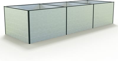 351 x 119 x 77 cm Moestuinbak Kingsize Daniela, Aluminium (geanodiseerd)