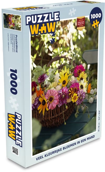Puzzel Bloemen - Lente - Mand - Legpuzzel - Puzzel 1000 stukjes volwassenen