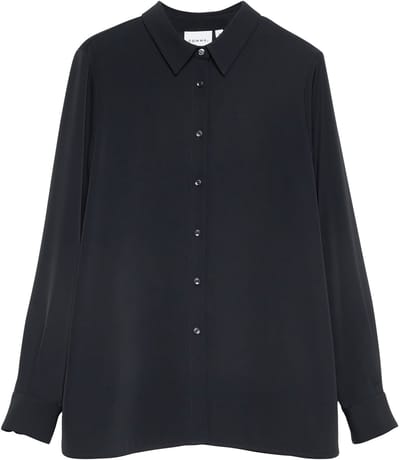 Blouse met lange mouwen en klassieke overhemdkraag voor vrouwen COMMA