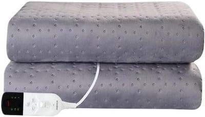 Elektrische Deken - Verwarmingsdeken - Warm Blijven - 3 Warmtestanden - 150 x 80 cm - Grijs