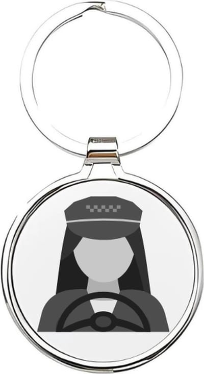 Akyol - buschauffeuse Sleutelhanger - buschauffeur - De beste buschauffeur - Bus - bestuurder - bussen - ov - bestuurder - personenvervoer - busrit - route - cadeau voor een buschauffeur - 4 x 7,5 CM