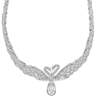 Swarovski Zwanenmeer Veer Hanger Ketting Dames ketting 5175214 White,F white