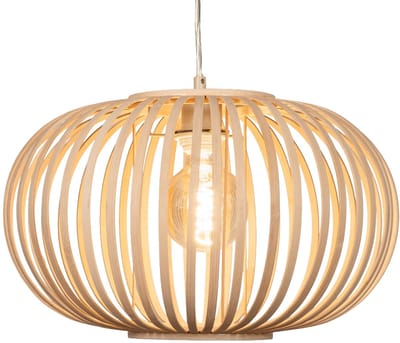 Lumidora Hanglamp 75682 - WILLEMIJN - E27 - Naturel - Riet