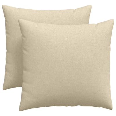 vidaXL - Zitkussens - 2 - st - Stof - Crème - 45 - x - 45 - cm
