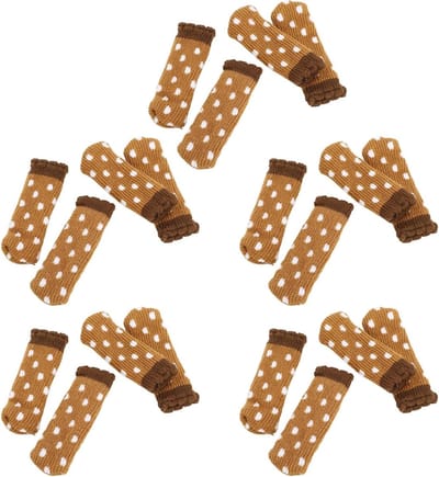 Stoelpoot Vloerbeschermers - Meubelbeschermers Sokken - Vloeren Beschermen - Verdikte Bodem - 20 Stuks - Stijl A