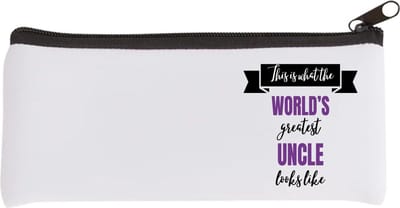 Akyol - world's greatest uncle Etui - Oom - een oom - verjaardagscadeau - cadeau voor oom - kado - 20 bij 9 cm