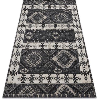 Kleden Rugsx Modern tapijt MUNDO E0651 etnisch outdoor beige 80x150 cm