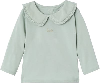 Vertbaudet Baby T-shirt met lange mouwen en claudinekraag