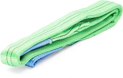 Hefband Polyester - Hijstouw Draagband - Lasten Verplaatsen - Dubbel Gestikt - 1 Meter 2 Ton - Groen