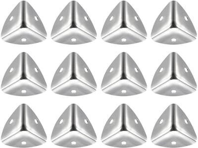 Dailygoods- Hoekbeschermers Metalen 36 Stuks - Decoratieve Hoekbeugels - Randbescherming 25 x 25 x 25 mm - Schroeven Inclusief - Stevig en Duurzaam