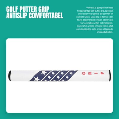Dailygoods- Putter Grip Antislip - Golf Grip Trainer - Comfortabel Accessoire - Vervangend - PU Materiaal - Geschikt voor Golfclubs
