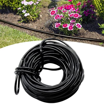 50ft Water Hose 1/4 inch Micro Drip Irrigatiesysteem voor Tuin, Planten en Bloemen - Ideaal voor Waterafvoer en Besproeiing