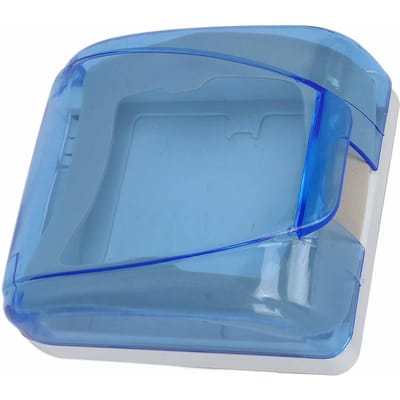 Boîte étanche universelle type 86 transparente pour interrupteur mural, protection pour salle de bain, bleu